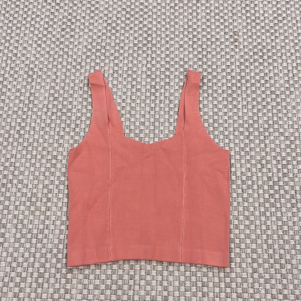 Abercrombie & Fitch Coral Crop Top